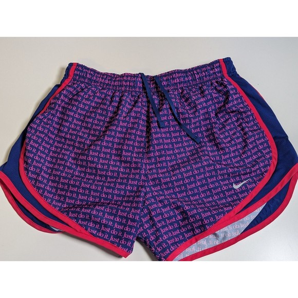 Nike Just Do It Womens Medium Dri-Fit Shorts Lined - Picture 1 of 7